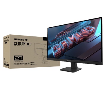 מסך מחשב לגיימרים 27 אינץ' ג'יגהבייט Gigabyte GS27U Gaming Monitor 27 Inch 4K 3840x2160 UHD SS IPS 160Hz 1ms 2xHDMI 1xDP 1xEarphone Jack Black